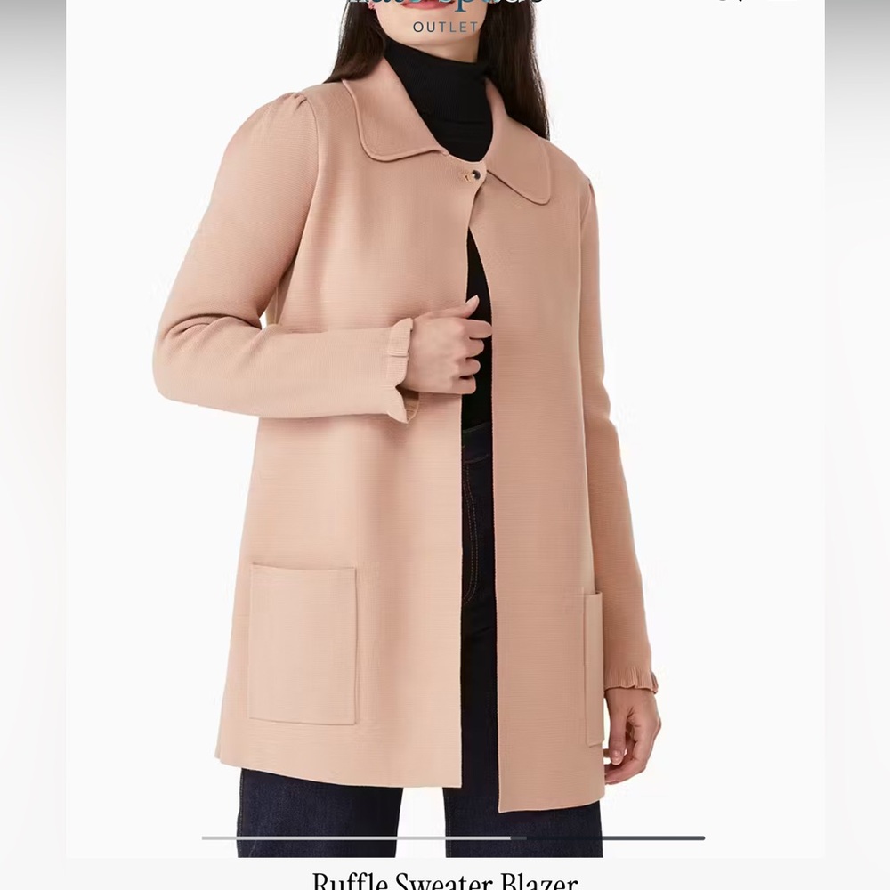 Kate Spade New York Ruffle Sweater Blazer